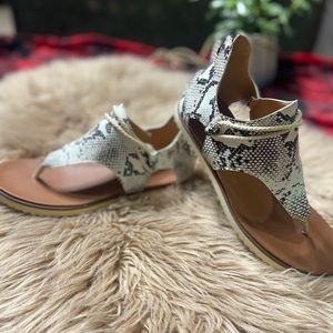 Snakeskin sandals